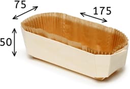 Set van 10 Houten Bakpannen - Ideaal voor de Oven en Magnetron — thumbnail 2