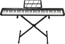 LEADZM Elektronische piano-keyboard- 88 toetsen - MIDI USB - 2000+ geluiden en ritmes - X-standaard + pedaal — thumbnail 4