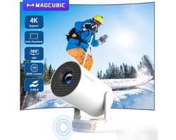 Magcubic® HY300PRO+ Beamer Mini Smart Projector –4K Draagbare Beamers-Native Full HD - 290 ANSI Lumen Home Cinema- iOS&Android 14 Laserprojector Thuisbioscoop- Auto Keystone-Google Playstore&Netflix– WiFi 6 & Bluetooth 5.4-Upgrade New Model