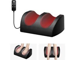 Voetmassage apparaat met verwarming, diepe weefselmassage, ontspannende beenspieren, voet- en kuitenmassage apparaat met massage rollen.