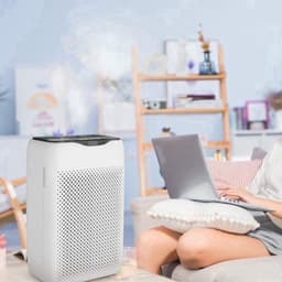 Luchtreiniger Wit - HEPA-Combifilter Met Actieve Koolfilter - 258 m³/h CADR - 36 m² Oppervlakte - Snoer Voeding - Voor Allergieën En Rookkamers — thumbnail 4