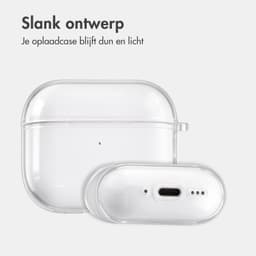 imoshion Clear Softcase voor - Hoesje geschikt voor AirPods 4 / 4 met ANC / 5 / 5 met draadloze oplaadcase - Transparant — thumbnail 5