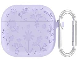 Geschikt voor Apple AirPods Pro 3 oordopjes hoes - Bluetooth oordopjes beschermhoes - compact en draagbaar - siliconen beschermhoes - verdikte beschermhoes - siliconen gegraveerde zachte hoes - beschermhoes voor oordopjes