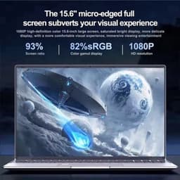 Zakelijke Laptop 16GB RAM 256GB SSD - 15.6 Inch Full HD IPS - Intel Core I9 - Windows 11 - Grijs — thumbnail 1