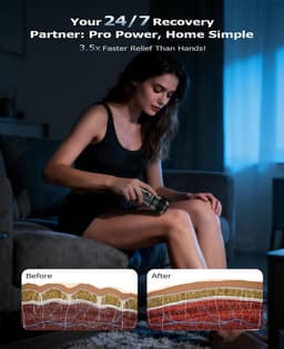 Massage Gun Mini – Draadloos Massageapparaat – Lichtgewicht & Draagbaar – Deep Tissue – Automatische Uitschakeling — thumbnail 3