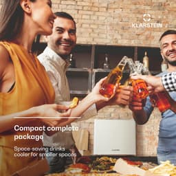 Minikoelkast 17 Liter – Stil en Compact – Digitale Temperatuurregeling 5-15°C – Automatische Ontdooiing – Wit — thumbnail 5