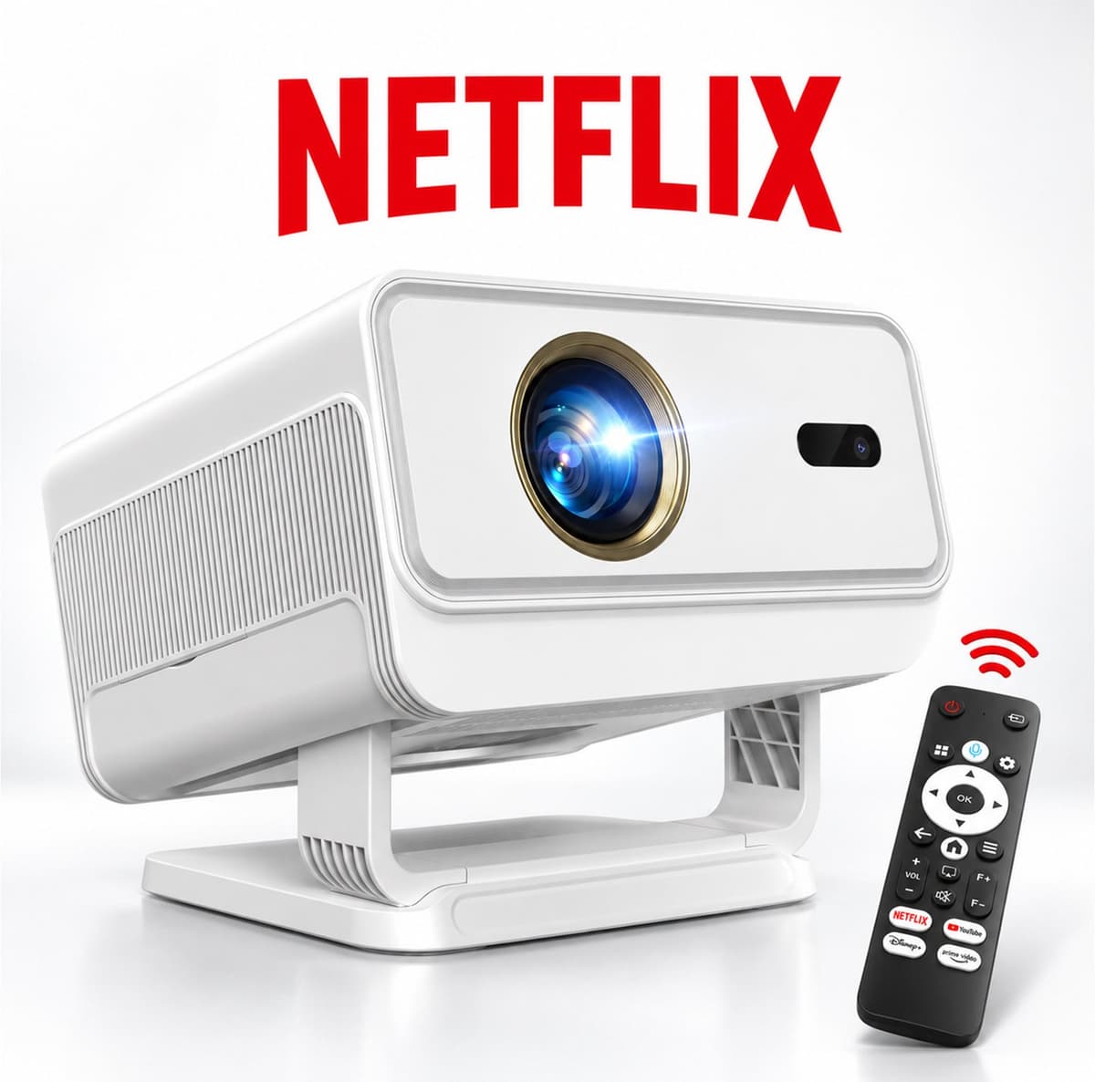XGODY N4 - Smart Beamer - Whale TV - 1080P - 800 ANSI - 4K-decodering — afbeelding 1