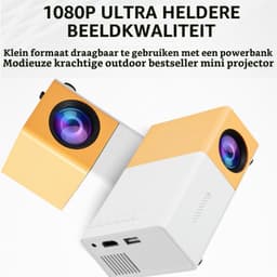 Draagbare Beamer - 100 ANSI Lumen Helderheid - 1920 x 1080 Resolutie - LCD Scherm - Voor Thuisbioscoop - Projector — thumbnail 3
