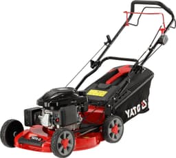YATO YT-85507 Zelftrekkende Benzine Grasmaaier 48 cm - Loncin 196 cc (3.5 kW / 4.76 PK) - Met Aluminium Maaidek & Mulching - 55L Opvangzak - 8 Maaihoogtes - Verstelbare Handgreep — thumbnail 2