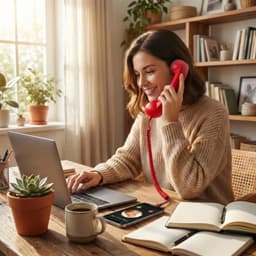 Retro Telefoonhoorn - USB-C Bedrade Handset met Microfoon - Geschikt voor iPhone & Android met USB-C - Vintage Telefoonhoorn voor Bellen, Videogesprekken & Vergaderingen - 2 Stuks - Rood & Zwart — thumbnail 2