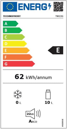 Technomax TW12G minibar koelkast - 12 liter - geschikt voor wandmontage — thumbnail 2