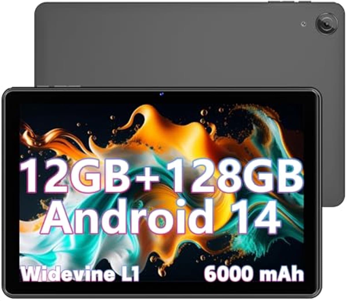 10 Inch Android Tablet met 12GB RAM en 128GB Opslag - Octa Core 1280x800 IPS HD — afbeelding 1