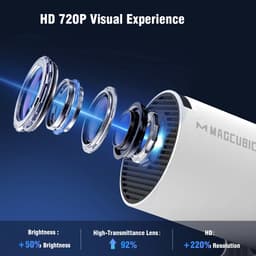 Magcubic HY300 Pro Beamer – 4K Support – Smart Android 11 – Wifi6 – Bluetooth – 290 ANSI – Mini Cinema Projector — thumbnail 1