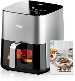 Studio Lyma Airfryer - Hetelucht friteuse - 5 liter - Met stoomfunctie - Ontdooistand - Kijkvenster - 80ºC tot 200ºC - PFAS vrij — thumbnail 1