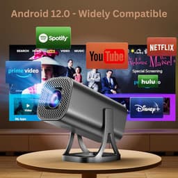 Mini Beamer - Projector met Wifi - Bluetooth — thumbnail 3
