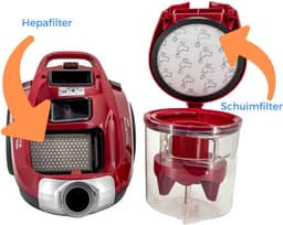 Kleanburg® Filter set geschikt voor Rowenta Compact Power XXL – ZR780000 - 2 delig — thumbnail 3