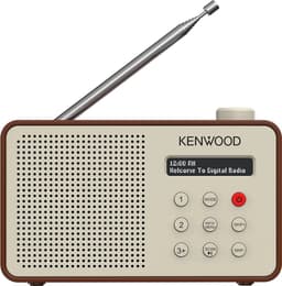 Kenwood CR-M25DAB Draagbare DAB+ radio met automatische veiligheidswaarschuwingsfunctie - Bruin — thumbnail 5