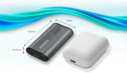1TB USB 3.2 externe SSD in grijs — thumbnail 2