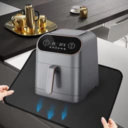 Candala Hittebestendige onderlegger 60 x 40 cm van glasvezel met siliconencoating voor keukenwerkbladen, beschermt tegen hitte tot 500 °C, antislip en waterdicht, luchtfriteuses, koffiezetapparaten, — thumbnail 1