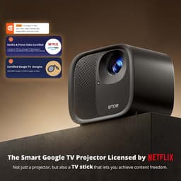 [Netflix & Android TV gecertificeerd] ETOE E3 Pro Projector,Dolby Digital Plus,Native 1080P,600 ANSI,Android TV 11.0,Amlogic S905, 2GB+16GB,5G WiFi,4K Decoding, Auto Focus & Keystone Correction,Play Store vooraf geïnstalleerd,HDMI 2.0 — thumbnail 3