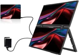 Verbatim 15", FHD, USB-C DP-Alt, Mini-HDMI, Portable Dual display — thumbnail 2
