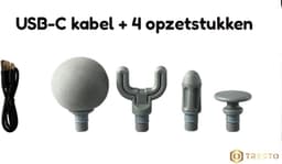 TRESTO - Professionele Massage Gun - U-vormig Massagegun met Verlengde Greep - Bereik Rug, Nek, Schouders & Benen moeiteloos – Stil en Krachtig — thumbnail 5