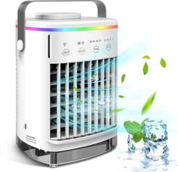 Mobiele airco zonder afvoerslang - 3-in-1 - Ventilator - Voor Slaapkamer & Woonkamer - 4 Snelheden - Airconditioning - Draagbare Aircooler - LED Verlichting — thumbnail 1