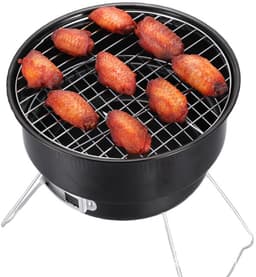 Barbecue Houtskool Grill Roestvrij Staal Draagbare Camping Roker Grill - Tafelblad Houtskool Barbecue Stove — thumbnail 3