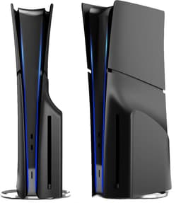 Playstation 5 Slim Faceplates Disc Edition (niet geschikt voor standaard PS5 & PS5 Pro) - Inclusief Mid Skin - Accessoires - Faceplate - Cover - Plate - Skin - Zwart — thumbnail 1