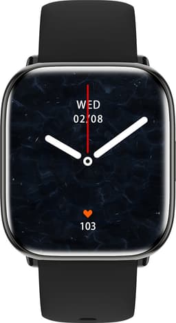 Evy24 Smartwatch - Premium Smartwatch - Sporthorloge - Smartwatch Heren en Dames - BT Bellen - Activity Tracker - Gezondheidsmonitor - Stappenteller - Siliconen en Rvs band - Zwart — thumbnail 3