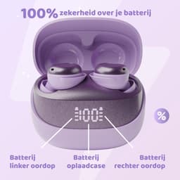 pocobob® Z draadloze oortjes - Purple Amatista - bluetooth oordopjes - kleine oordopjes - in ear oortjes - met microfoon - ook voor slapen - Met pocobob APP voor je smartphone — thumbnail 2