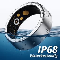 Royal Empire Smart Ring – Slimme Ring voor Heren & Dames – Inclusief Oplaaddoosje – Slaapmonitoring, Hartslag, Bloeddruk & SpO2 – IP68 Waterdicht – Nederlandse App – Zilver – Maat 9 — thumbnail 3