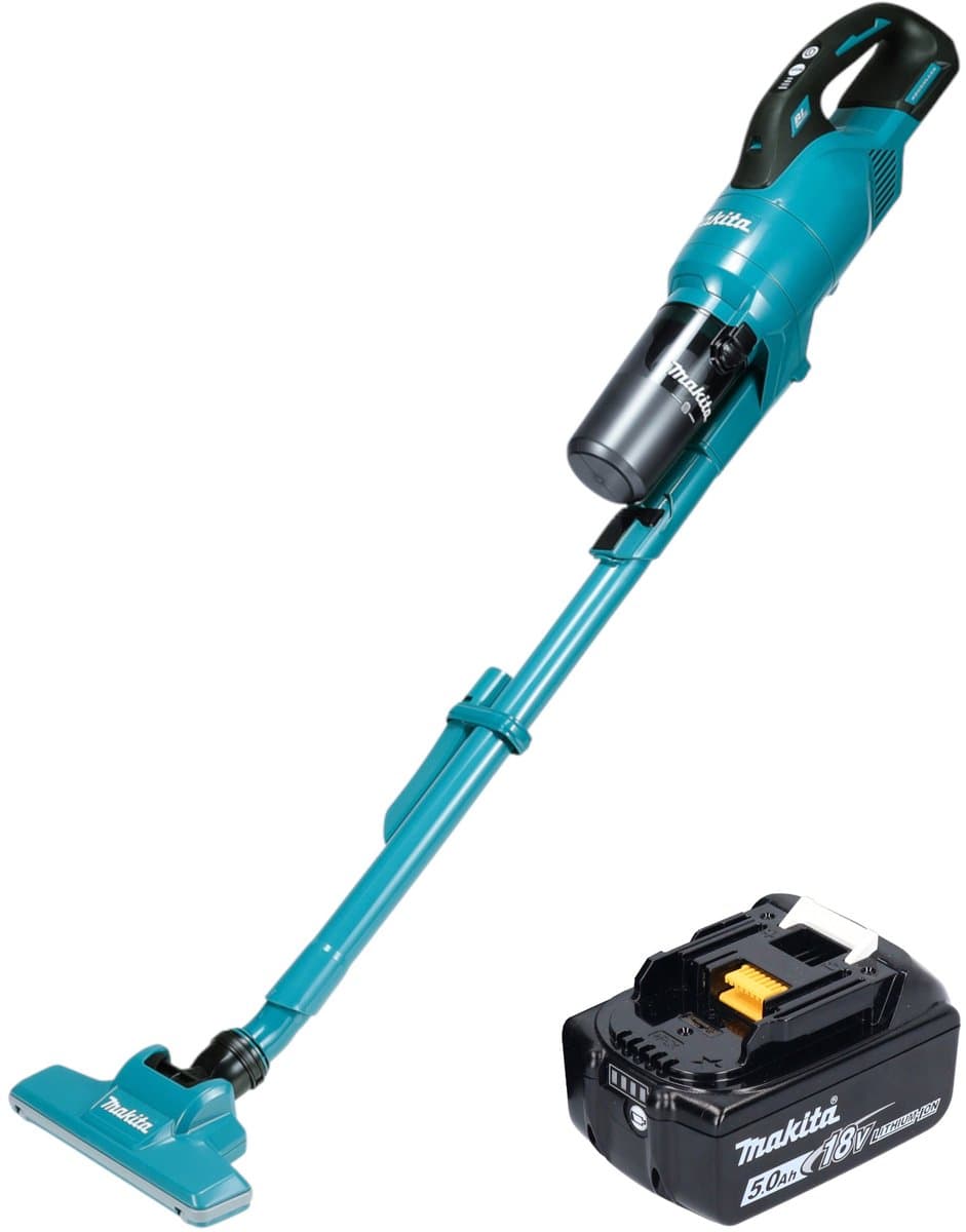 Makita DCL 286 FT accustofzuiger 18 V 0,25 l borstelloos + 1x accu 5,0 Ah - zonder oplader — afbeelding 1