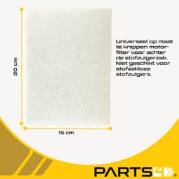 PARTS4® HEPA Filter geschikt voor Miele SF-AH50 / 7226170 | Inclusief koolstof tegen geurtjes | Set van 2 stuks + motorfilters | O.a. geschikt voor Miele Compact C1, Complete C2, Complete C3, S4 (S4000 > S4999), S5 (S5000 > S5999), S8 (S8000 > S8999) — thumbnail 2