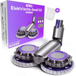 Actueell® Elektrische vloerwisser D2 Geschikt voor Dyson V7 V8 V10 V11 V15 Steelstofzuiger – Mop Dweil Opzetstuk – Stofzuigermond – Vloermop – Nat & Droog – Inclusief 6 Dweil Pads – Materiaal ABS + Fiber – Paars — thumbnail 1
