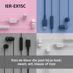 Sony IER-EX15C – In-ear USB-C oordopjes met microfoon - Wit — thumbnail 4