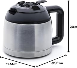 Programmeerkbaar elektrisch koffiezetapparaat met thermoskan en aromaselector — thumbnail 3