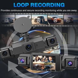 4-kanaals rijrecorder 1080P HD rijrecorder G-sensor voor- en achtercamera WIFI — thumbnail 2