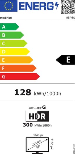 Hisense 85A6Q - 85 inch - 4K LED - 2025 - Smart TV — thumbnail 2