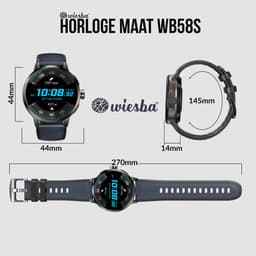 Wiesba WB58S - GPS Horloge Senior - Smartwatch voor Ouderen - Persoonlijke alarmen - alarm horloge ouderen - GPS Horloge Alzheimer - Valdetectie - Personenalarmering met SOS knop Alarmknop — thumbnail 5