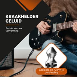 Finesse Gitaarkabel - 300cm - Jack 6.35mm - Audio Kabel - Instrumentkabel - Gitaar Kabel — thumbnail 3