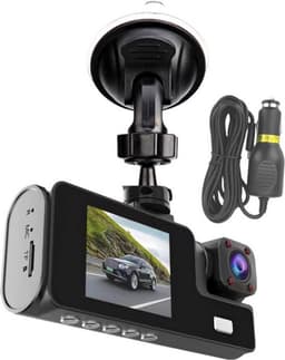 Dashcam - Automonitorcamera - 1080p dubbele lens - usb lader - 32GB SD card - sigaretten module - HD-videorecorder, groothoekweergave - naadloze loop-opname - voor rijveiligheid, parkeerveiligheid en roadtrips — thumbnail 4