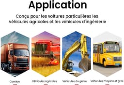 9 inch tafelmodel LCD-achteruitrijmonitor voor vrachtwagens, bussen, campers, aanhangwagens en graafmachines met 12V-24V-voeding — thumbnail 2