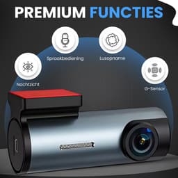 Azorix Dashcam Pro WiFi - 1080p Full HD Camera - Dashcam voor Auto - Nachtzicht & Botsingdetectie - Looprecording - Incl. 32 GB SD-kaart — thumbnail 2