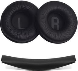 Vervangende Oorkussens en Hoofdband Kussen Geschikt voor JBL Tune 510BT, T500BT, T450, Tune 600 en JR300 - Comfortabele Ear Pads Set - Zwart — thumbnail 1