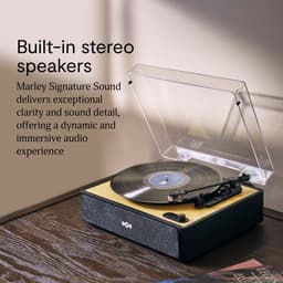 House of Marley Rise Up Bluetooth Platenspeler - Ingebouwde Speakers - Vinyl - Bluetooth Speakers - Auto-stop - Draadloos - Home Audio - Gemaakt van Duurzame Materialen — thumbnail 4