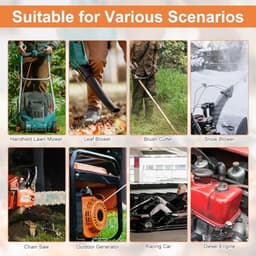 1 Rol Vervangende Terugslagstartkabel voor Stihl Homelite Craftsman Poulan Grasmaaier, 15m Zeer Sterke Starttrekkoord met 3st Universele Starttrekkoord Handvatstartkabelset — thumbnail 4