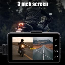 Motorfietscamera, 3 inch LCD 720P met 480P Dual-Track Front Rear Dual Action Camera Video voor het opnemen van motorfietsbeelden（Geheugenkaart niet inbegrepen） — thumbnail 5