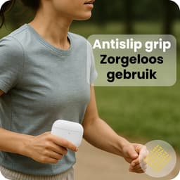 Hoesje Geschikt voor Apple Airpods Pro 3 - Siliconen Hoes met Clip - Silicone Case Cover - Wit — thumbnail 5