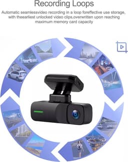 TechU™ Dashcam Camera – M14 Zwart – Dashboardcamera – App & Wifi – Full HD 1080P – GPS – 150° Wijdhoeklens – Nachtvisie – Loop recording – Bewegingssensor – G-sensor – Parkeermodus - voor auto — thumbnail 3
